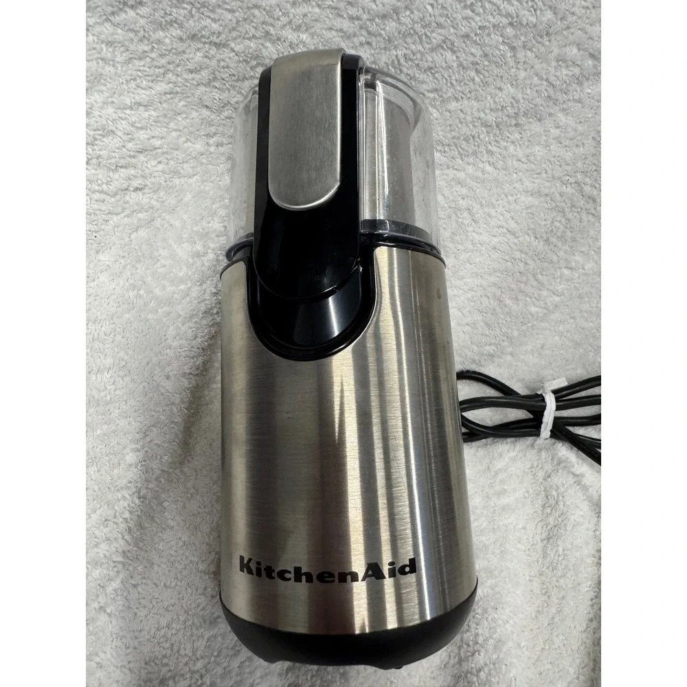 KitchenAid BCG111OB Blade Coffee Grinder Brushed Stainless Steel 170W Silver